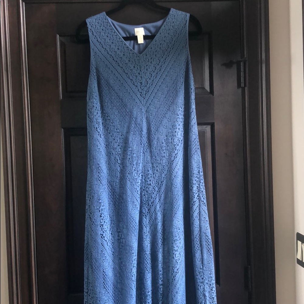 Maxi crocheted lace dress